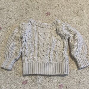 NWOT GAP Cream Cable Knit Sweater